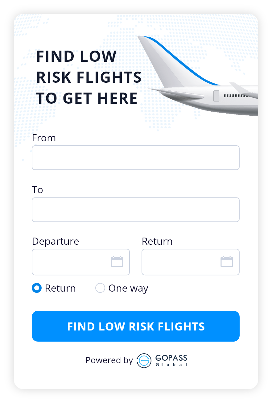 flight risk widget to embed