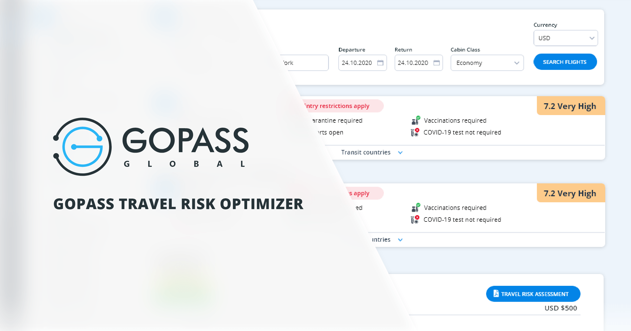 GOPASS Travel Risk Optimizer